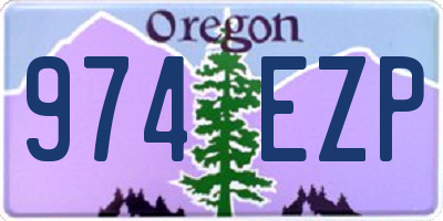 OR license plate 974EZP