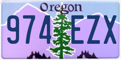 OR license plate 974EZX