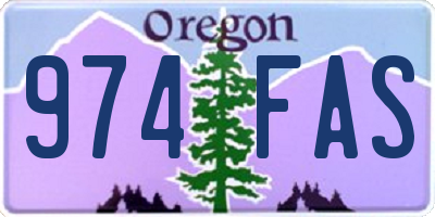 OR license plate 974FAS