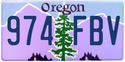 OR license plate 974FBV