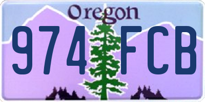 OR license plate 974FCB