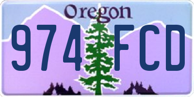 OR license plate 974FCD
