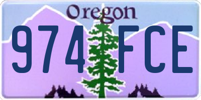OR license plate 974FCE
