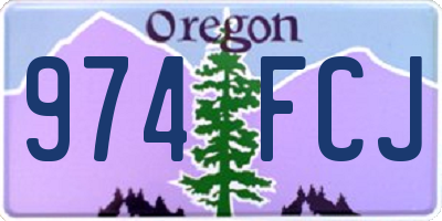 OR license plate 974FCJ