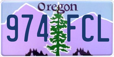 OR license plate 974FCL