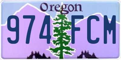 OR license plate 974FCM