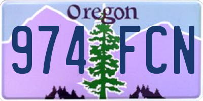 OR license plate 974FCN
