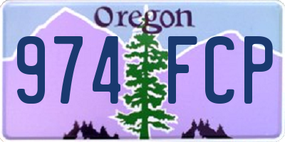 OR license plate 974FCP