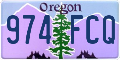 OR license plate 974FCQ