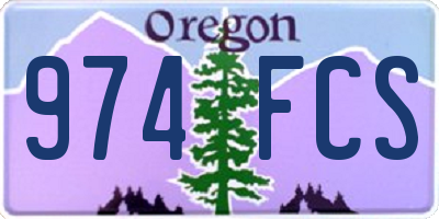 OR license plate 974FCS