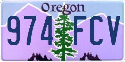 OR license plate 974FCV