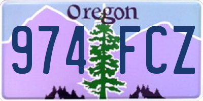 OR license plate 974FCZ