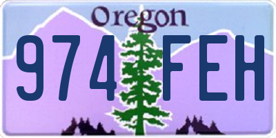 OR license plate 974FEH