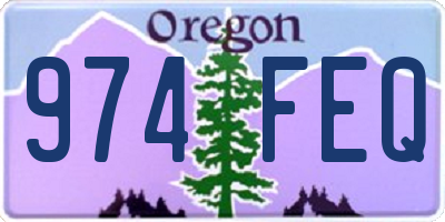 OR license plate 974FEQ