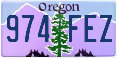 OR license plate 974FEZ