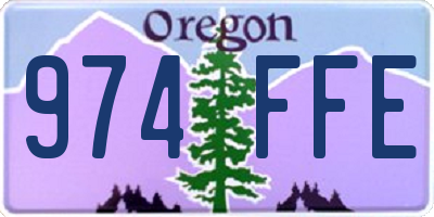 OR license plate 974FFE