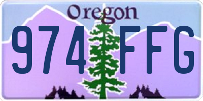 OR license plate 974FFG