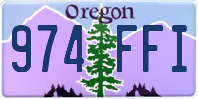 OR license plate 974FFI
