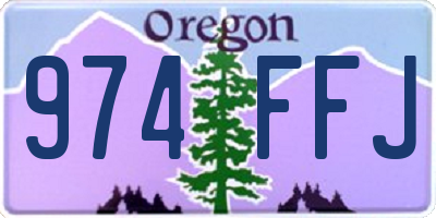 OR license plate 974FFJ