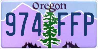 OR license plate 974FFP