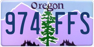 OR license plate 974FFS