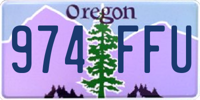 OR license plate 974FFU