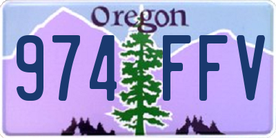 OR license plate 974FFV