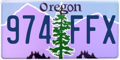 OR license plate 974FFX