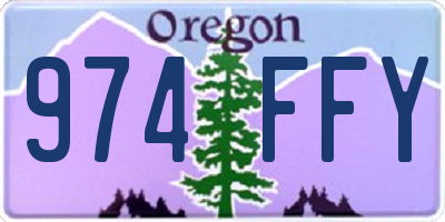 OR license plate 974FFY