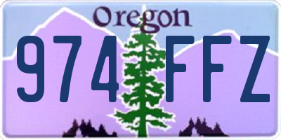 OR license plate 974FFZ