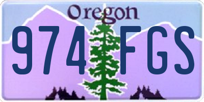 OR license plate 974FGS