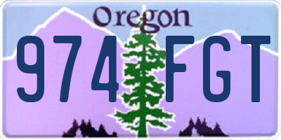 OR license plate 974FGT