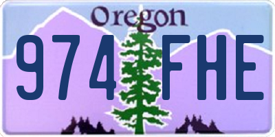 OR license plate 974FHE