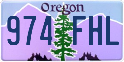 OR license plate 974FHL