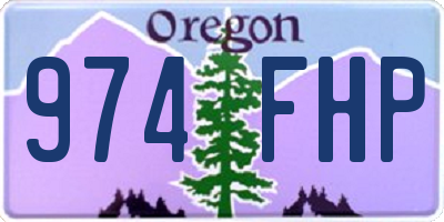 OR license plate 974FHP