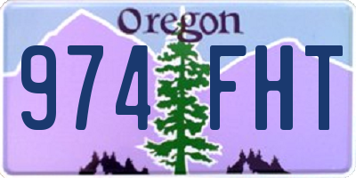 OR license plate 974FHT