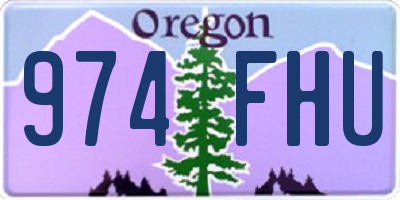 OR license plate 974FHU