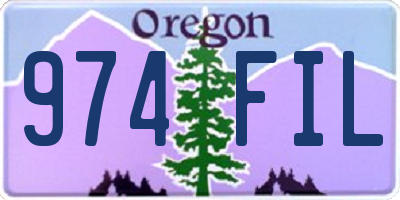 OR license plate 974FIL