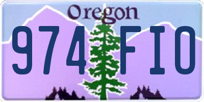 OR license plate 974FIO