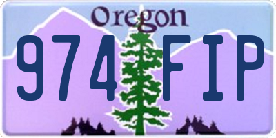 OR license plate 974FIP