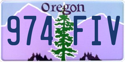 OR license plate 974FIV