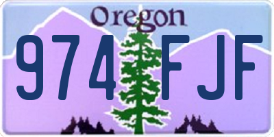 OR license plate 974FJF