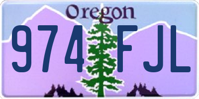 OR license plate 974FJL