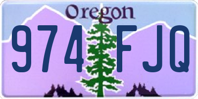 OR license plate 974FJQ