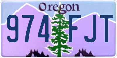 OR license plate 974FJT