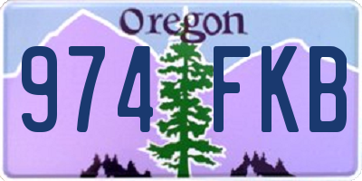 OR license plate 974FKB