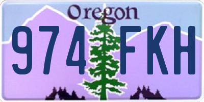 OR license plate 974FKH