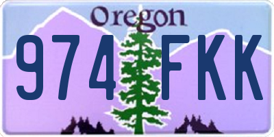 OR license plate 974FKK