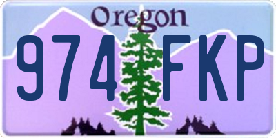 OR license plate 974FKP