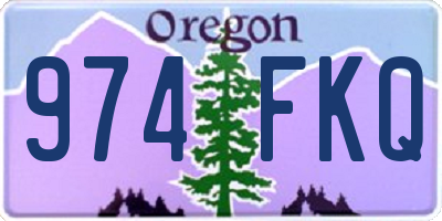 OR license plate 974FKQ